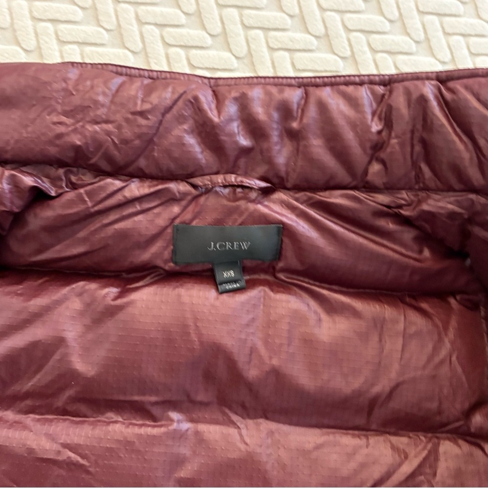 J. Crew Maroon Puffer Vest - Picture 4 of 5